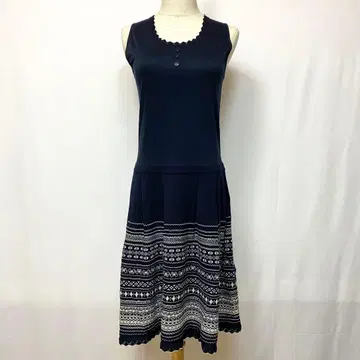 Lois CRAYON 슬리브리스 원피스 니트 절개 M 사이즈 플레어