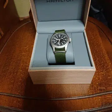 해밀턴 카키 필드 메카 38mm 수동 와인딩