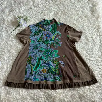 토쿠코 프리미어볼 튜닉 블라우스 A라인 티셔츠 프릴