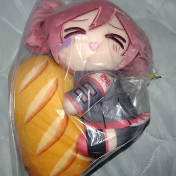 카사네 테토 프랑스빵 봉제 인형 (눈 감음)