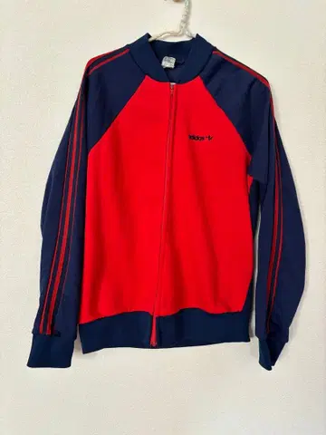 구제 의류 adidas 집업 저지 빨간색/네이비