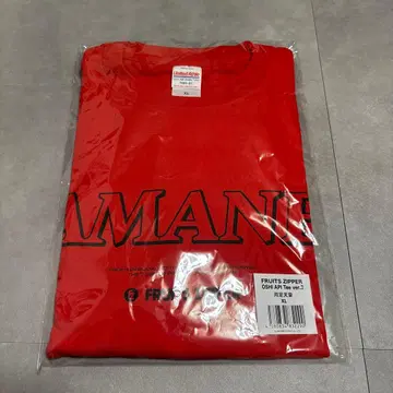 FRUITS ZIPPER OSHI AII Tee ver.3 XL 한정판