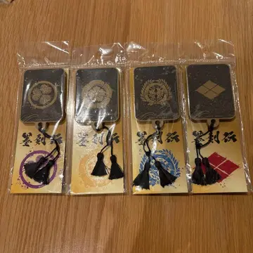 우타가시라/센고쿠다마 스미켄덴 전국 무장 가몬 마그넷 4종 세트