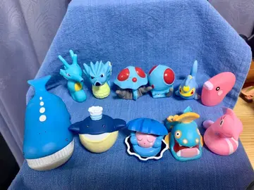 포켓몬 키즈 손가락 인형 소프트 비닐 피규어 물 타입 세트