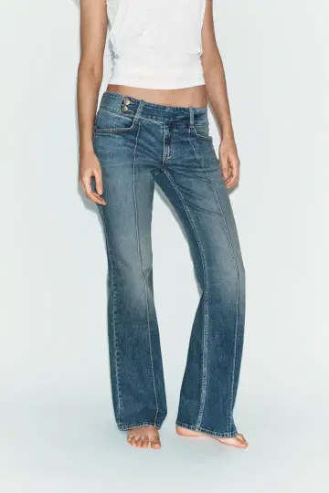 ZARA 미사용 새상품 로우라이즈 부츠컷 데님