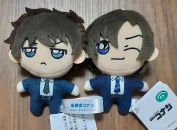 명탐정 코난 마스코트 마츠다 진페이 하기와라 켄지 2점 세트 봉제 인형
