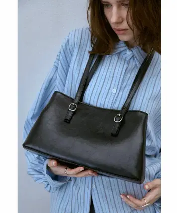 un/neu 빈티지 스타일 더블 핸들 백