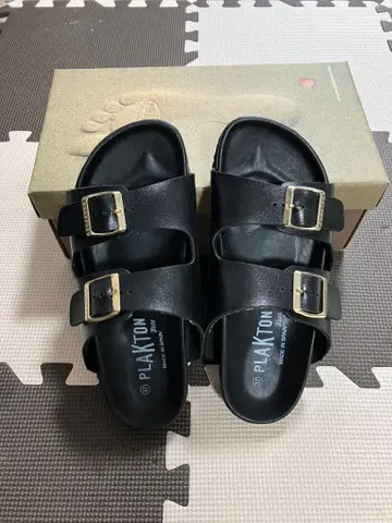 PLAKTON 플락톤 더블 벨트 37 23.5cm 블랙 스페인산