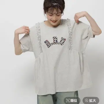 니코앤드 위글위글 콜라보 T셔츠 그레이