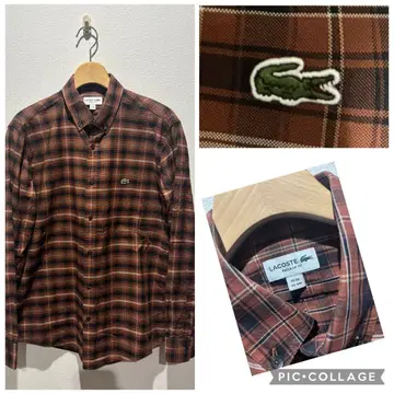 라코스테 lacoste 긴팔 체크 셔츠