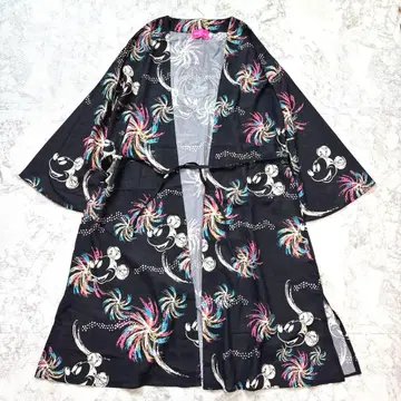 디즈니 리조트 디즈니랜드 기모노 핫피 겉옷 미키 불꽃놀이