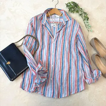 Frank&Eileen 프랭크앤아이린 린넨 셔츠 스트라이프