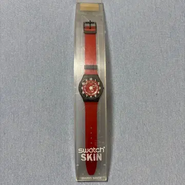 Swatch Skin 손목시계 레드 스위스산
