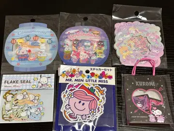 산리오 캐릭터 프레이크 씰 스티커 세트
