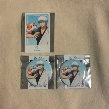 은혼 모루카 사카타 긴토키 캔뱃지 트레이딩 포토풍 카드