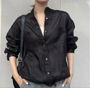 FRAMeWORK 린넨 드로스트 셔츠