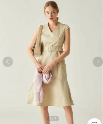 정가 25,920엔 CELFORD 셀포드 벨트 포함 페플럼 원피스