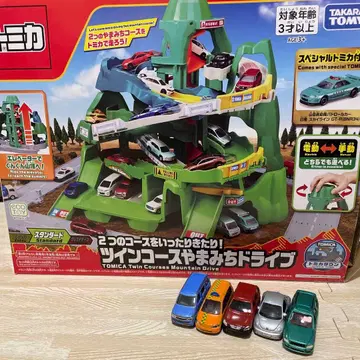[ 동작 확인 완료 ] 트윈 코스 산길 드라이브 토미카 5대 포함