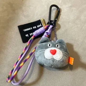 mojojojo 찰랑찰랑 키링 그레이 고양이