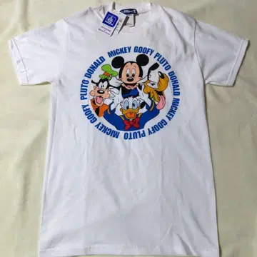 택 포함 디즈니랜드 미키 프렌즈 T셔츠 90s 빈티지