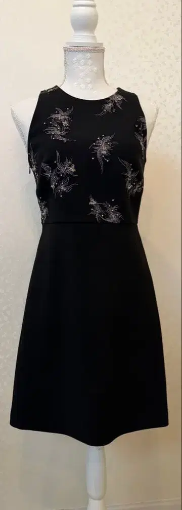 미사용 새상품 3.1 Phillip Lim 비쥬 자수 원피스 블랙