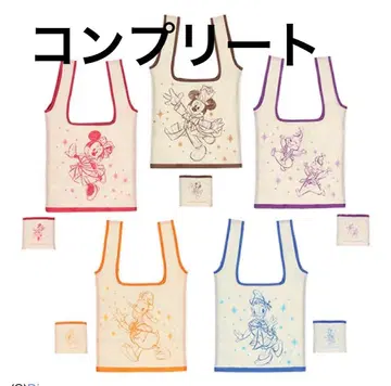 디즈니랜드 40주년 캡슐 토이 에코백 컴플리트