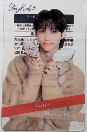 StrayKids FELIX 훼미리마트 콜라보 클리어