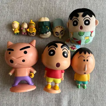 짱구는 못말려(크레용 신짱) 부리부리좌에몽 보짱 마스코트 피규어 세트