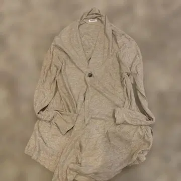 Plantation 베이지 가디건 린넨 코튼