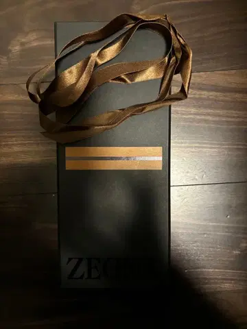 미사용 새상품 ZEGNA 리브 블랙 양말 오리지널 박스 포함