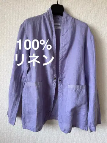 flair 100% 린넨 라벤더 자켓