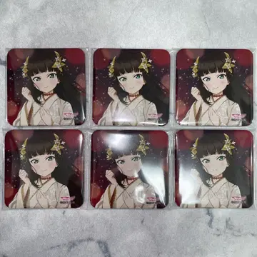 Aqours 러브 라이브 선샤인 쿠로사와 다이아 스퀘어 캔뱃지 6개