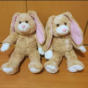 빌더스 베어 귀 늘어뜨린 토끼 봉제 인형 2체 세트