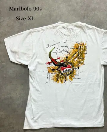 marlboro 90s 말보로 리자드 맵 나침반 sizeXL