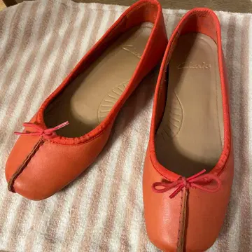 클락스 프레클 아이스 24.5cm 오렌지 가죽