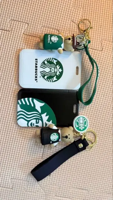 Starbucks 패스 케이스 교통카드 지갑 마스코트 포함