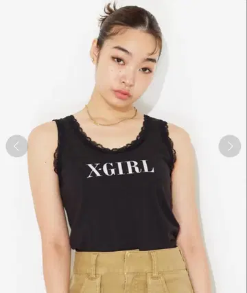 X-girl 레이스 탱크탑
