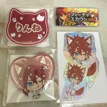 아마기 린네 난자타운 라메 아크릴 배지 캔뱃지 스티커 바나나 컬렉션