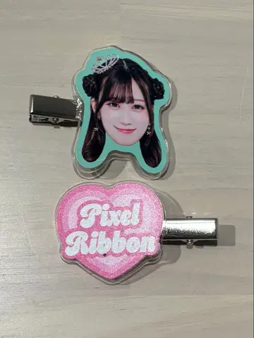 픽셀 리본 하시모토 에나 앞머리 클립