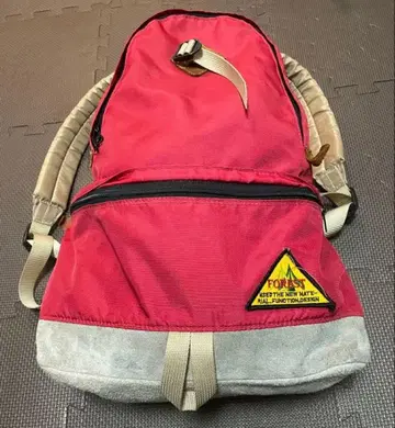 80s 90s 빈티지 백팩 레드