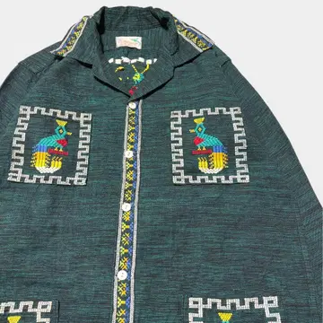60's 70's 빈티지 과테말라 L/S 셔츠