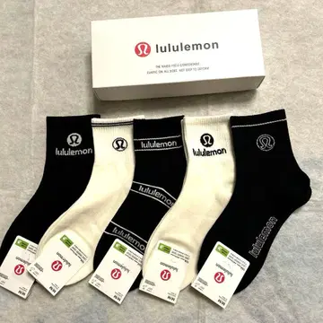 새상품 lululemon 여성 양말 5켤레 세트