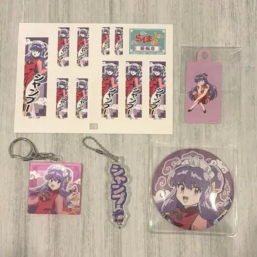 란마1/2 고양이반점 샴푸 스티커 키링 캔 거울