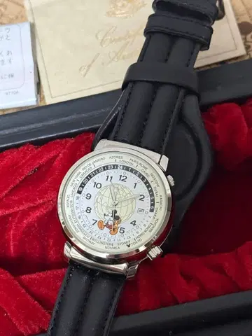작동 SEIKO ALBA Disney V732-0J30 1997개 한정판
