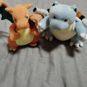 봉제 인형 거북왕(카멕스) 리자몽 포켓몬 포켓몬스터