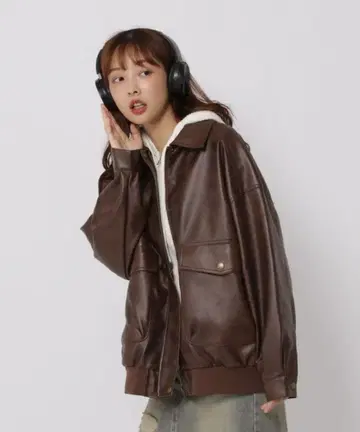 ALAND 3.3 필드 트립/빈티지 가죽 자켓 브라운