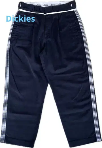 Dickies 디키즈 워크 팬츠 S 블랙 사이드 라인 구제 의류 스트릿