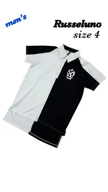 Russeluno 러셀노 피케 셔츠 남성용 4 사이즈 L 골프 반팔