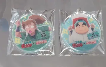 닌타마 란타로 라운드 원 젠포지 잇사쿠/신베에 아크릴 키링