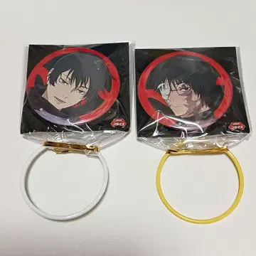 주술회전 사멸회유 캔뱃지 젠인 마키 젠인 마이 2개 세트